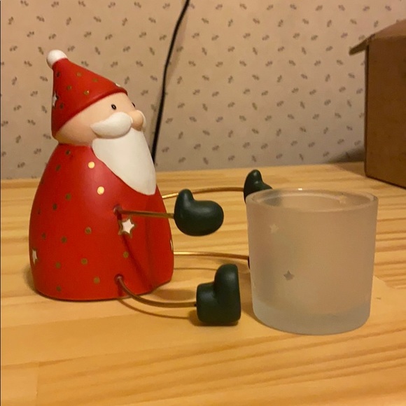 NWT PartyLight Ceramic Santa votive holder . - Picture 5 of 8